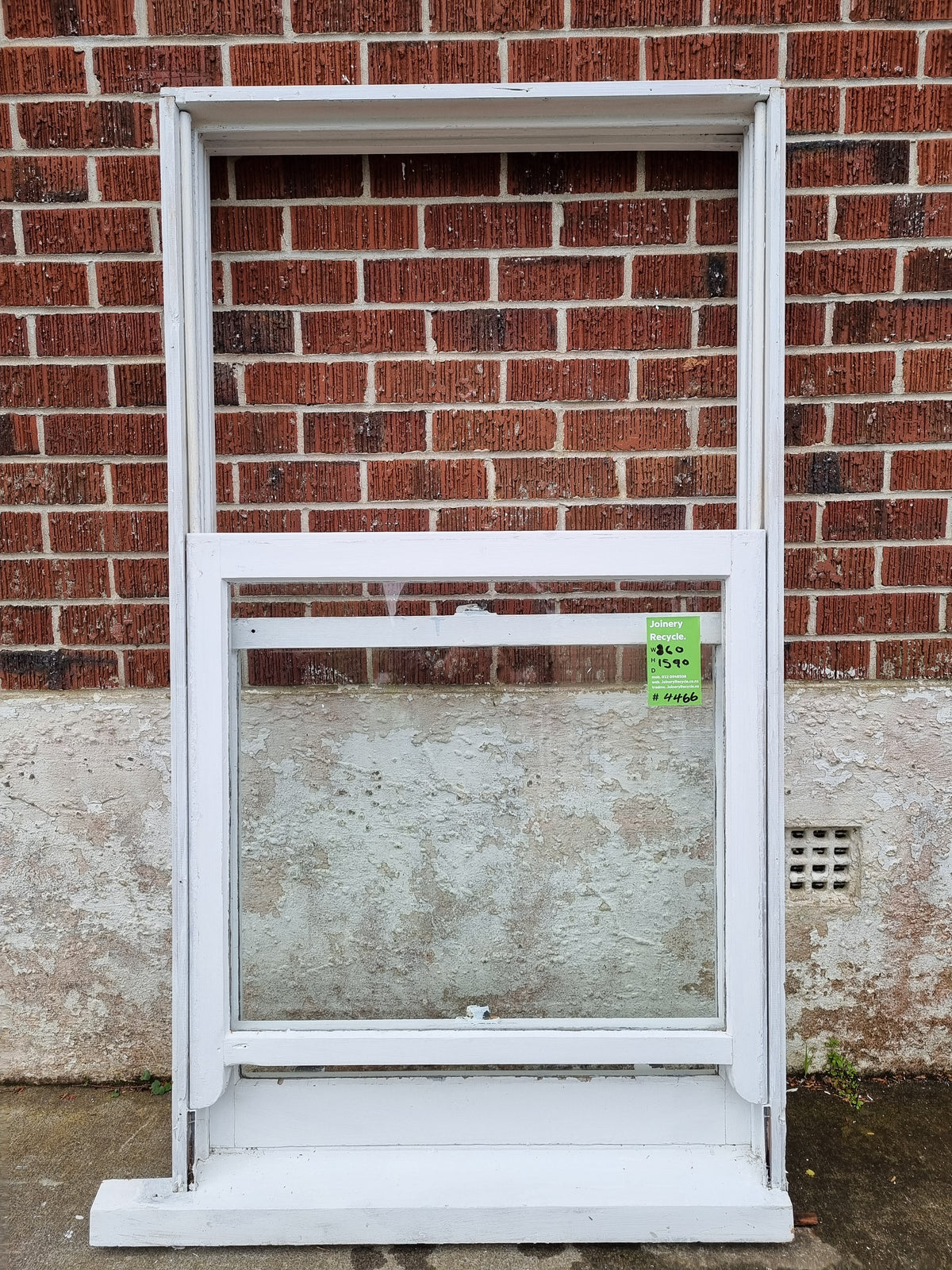 Wooden Window 860 W x 1590 H [#4466 MA] Joinery Recycle