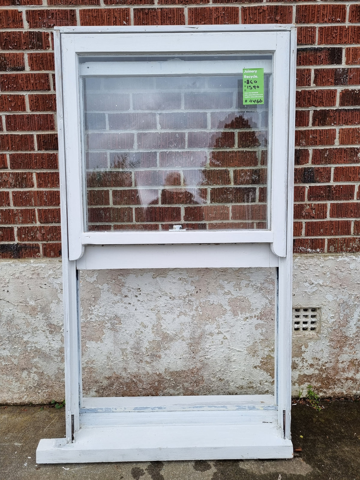 Wooden Window 860 W x 1590 H [#4466 MA] Joinery Recycle