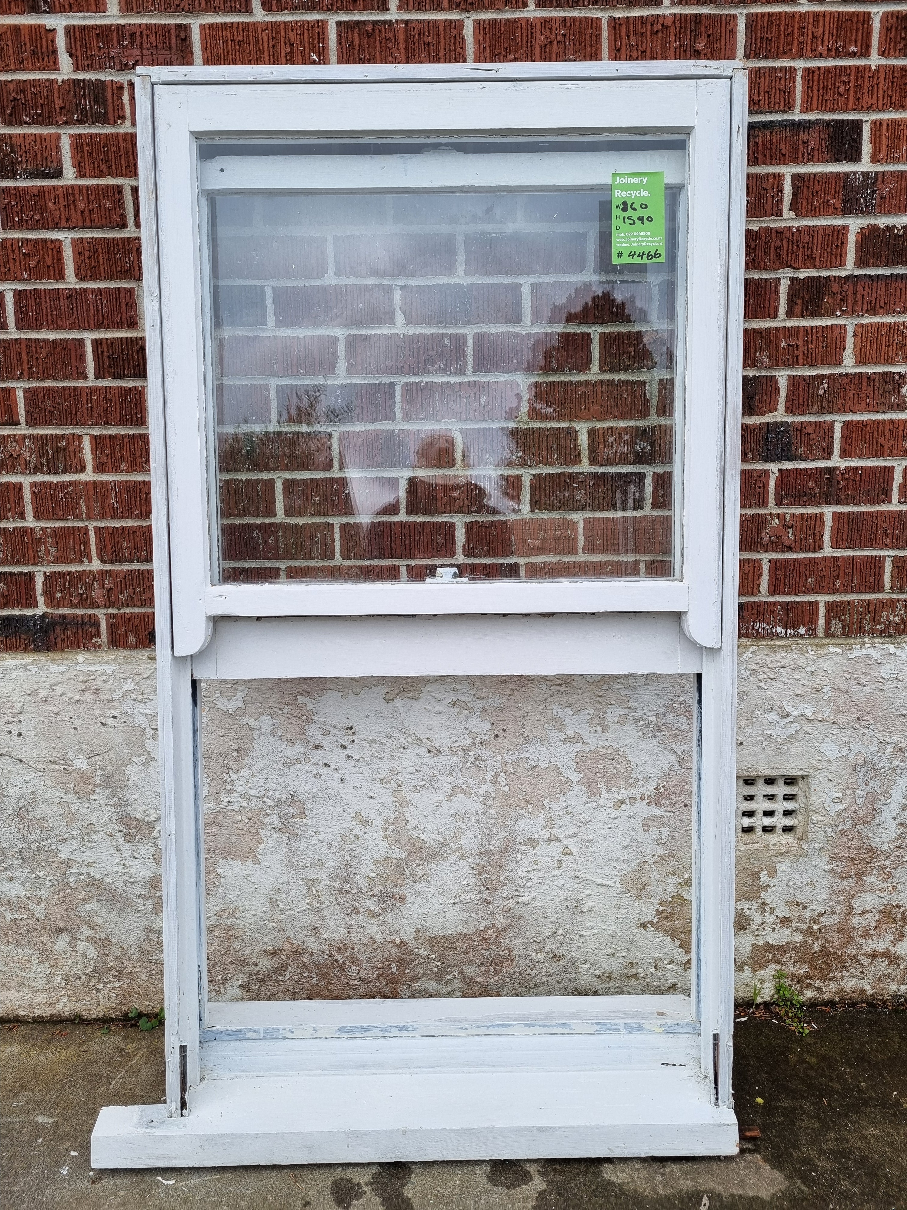 Wooden Window 860 W x 1590 H [#4466 MA] Joinery Recycle