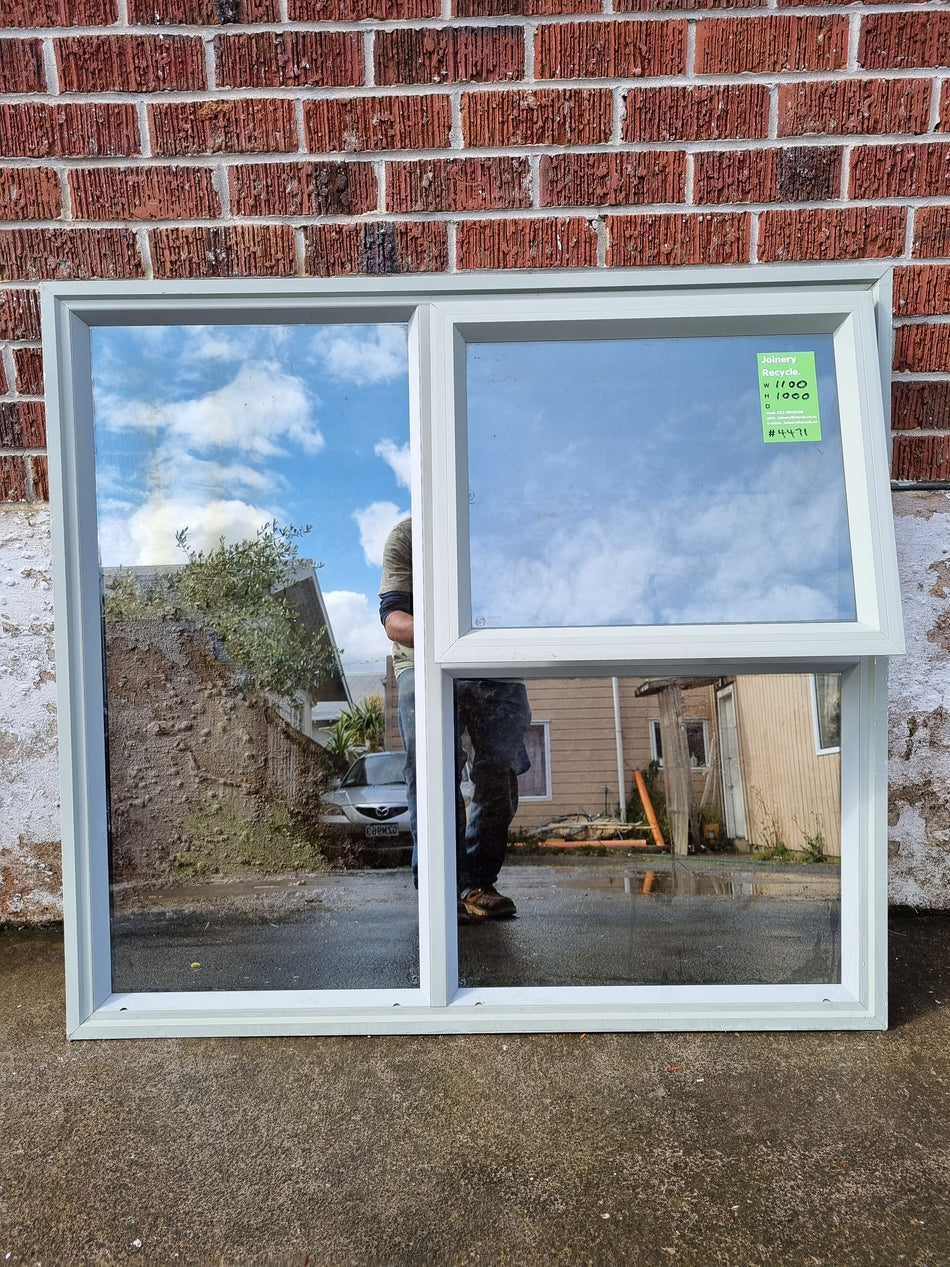 Aluminium Window Green   W  x   H  [# TEMP MA SF] Joinery Recycle