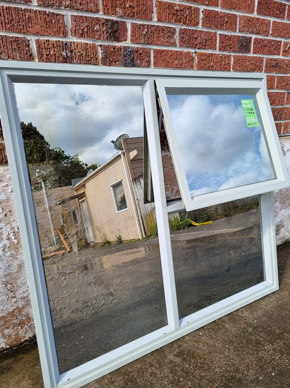 Aluminium Window Green   W  x   H  [# TEMP MA SF] Joinery Recycle