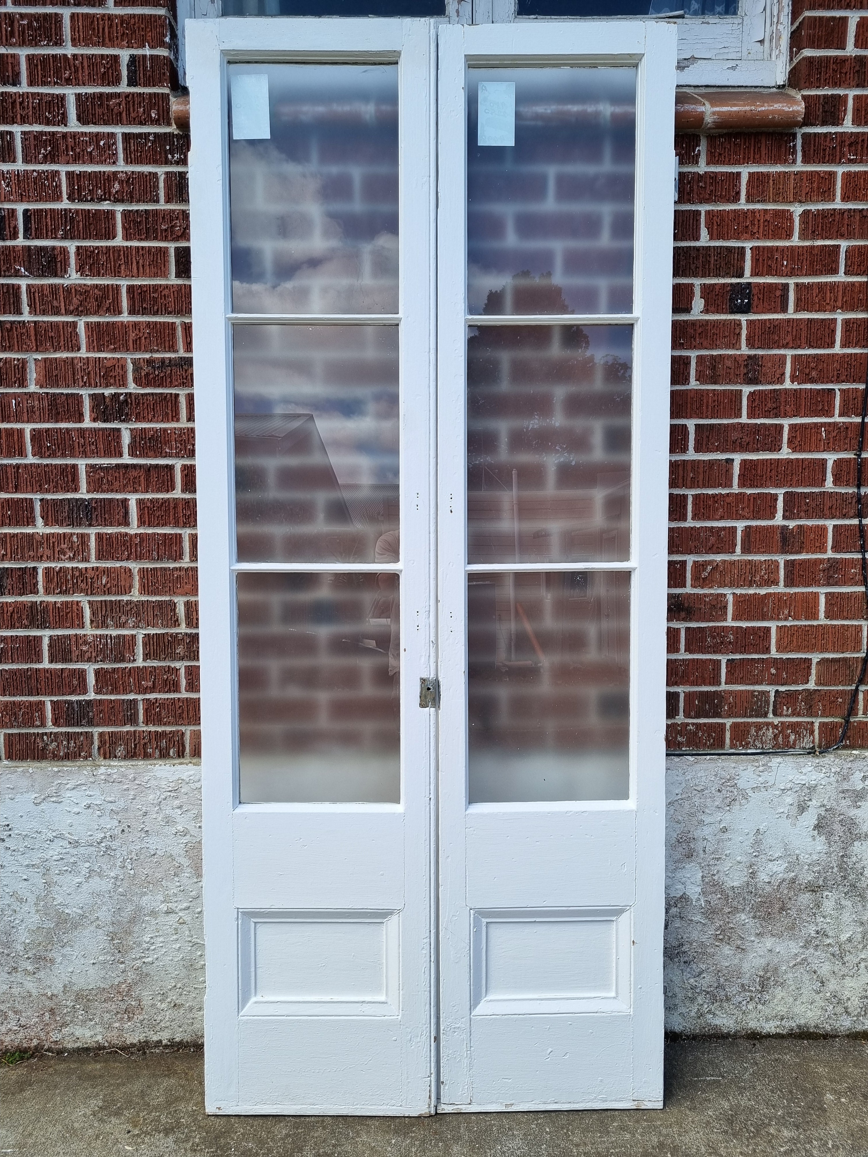 VILLA Wooden French Door Leafs  980 W x  2250  H [#4498 MA] Joinery Recycle