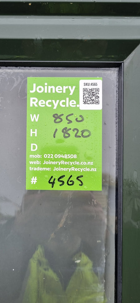 Aluminium Window Brown  850 W  x  1820  H  [#4565 SF] Joinery Recycle