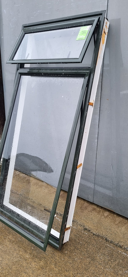 Aluminium Window Black   1130W  x 1160 H [#4566 SF] Joinery Recycle