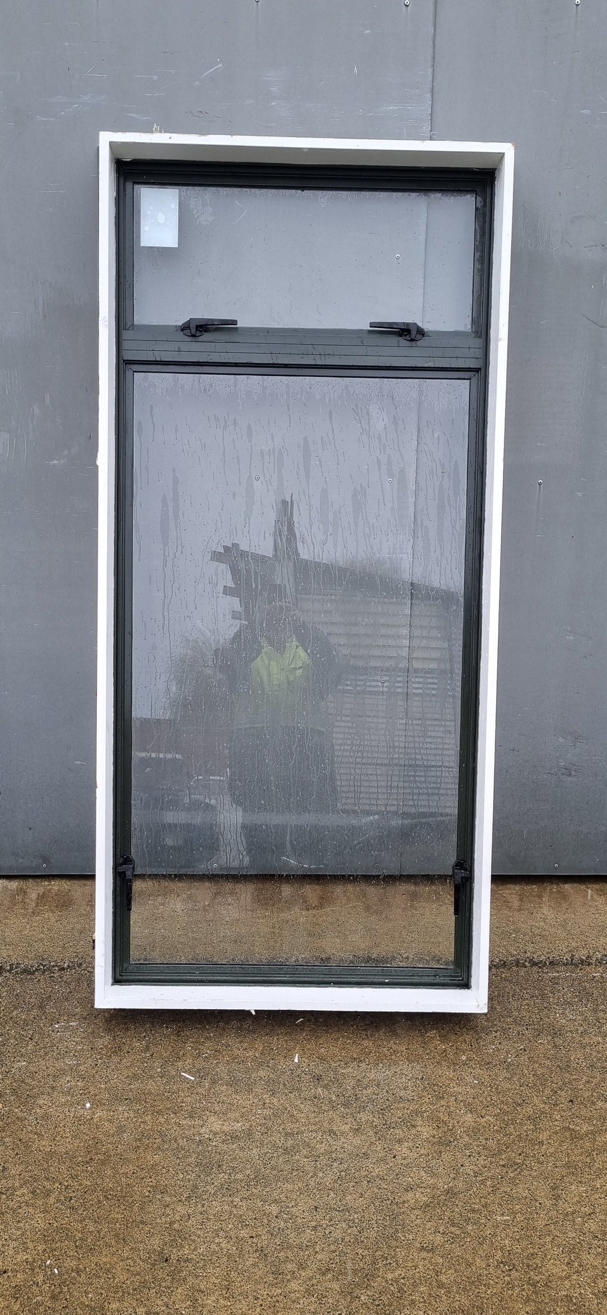 Aluminium Window Black   1130W  x 1160 H [#4566 SF] Joinery Recycle