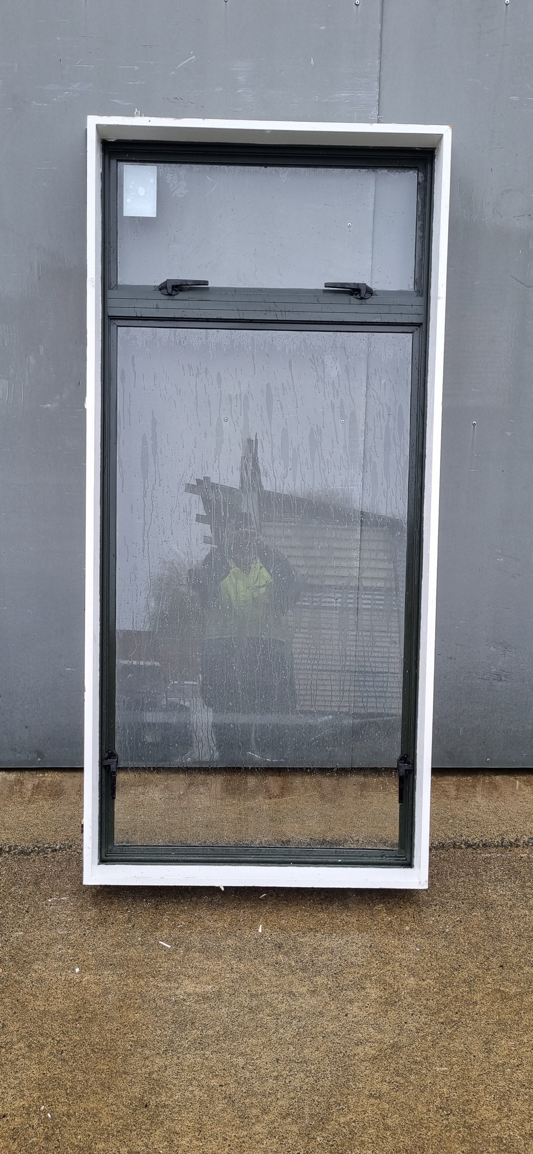 Aluminium Window Black   1130W  x 1160 H [#4566 SF] Joinery Recycle
