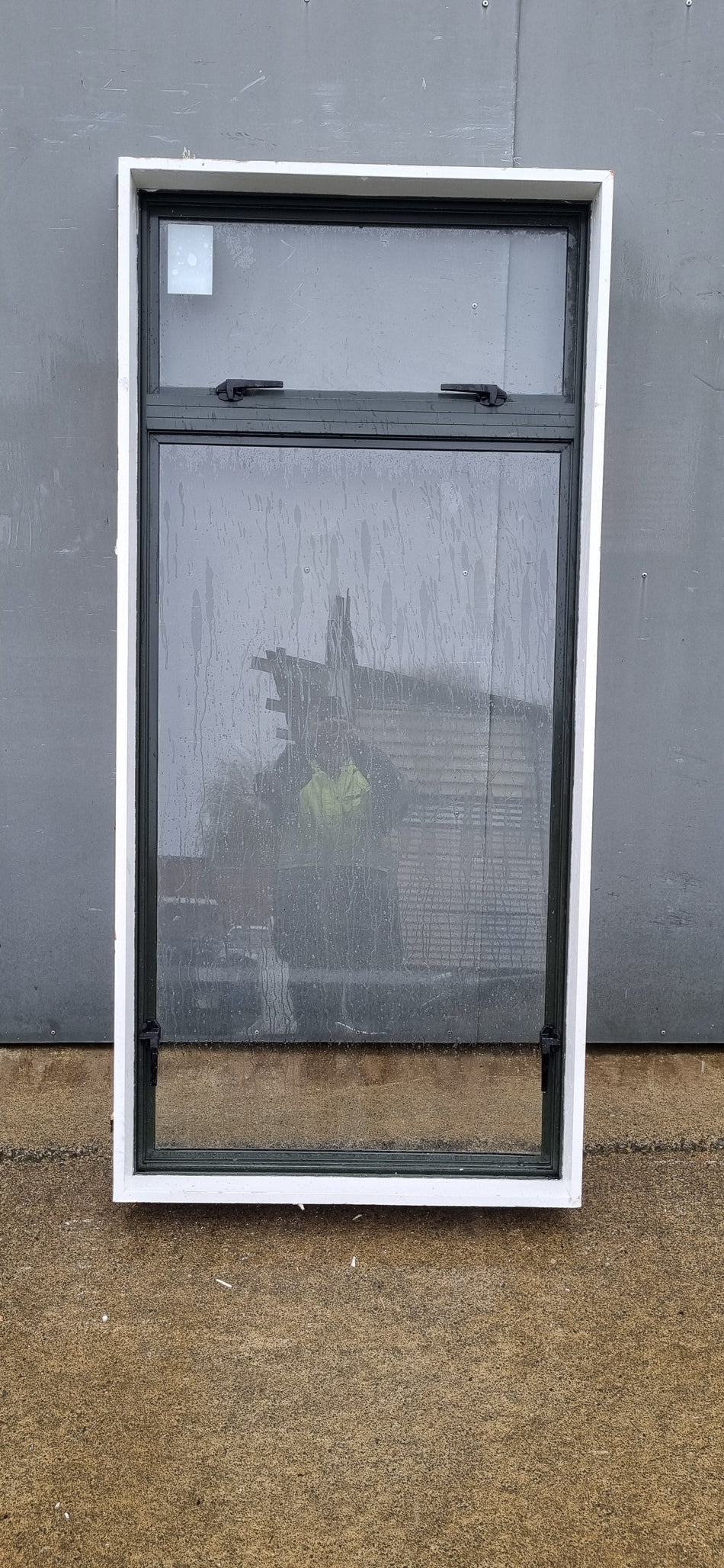 Aluminium Window Black   1130W  x 1160 H [#4566 SF] Joinery Recycle