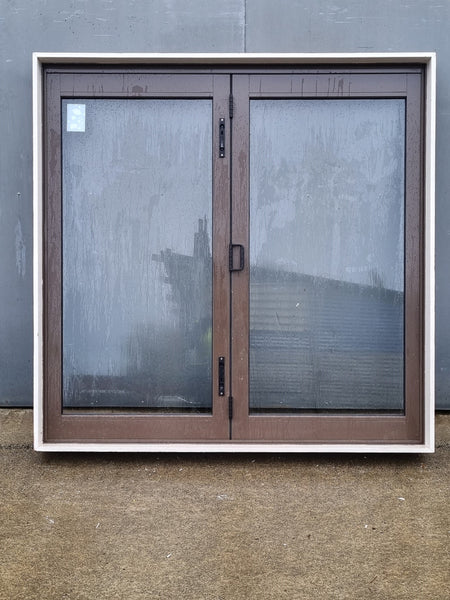 Aluminium BIFOLD Window Brown 1710 W  x 1700 H [#4567 SF] Joinery Recycle