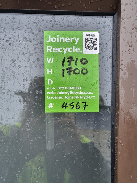 Aluminium BIFOLD Window Brown 1710 W  x 1700 H [#4567 SF] Joinery Recycle