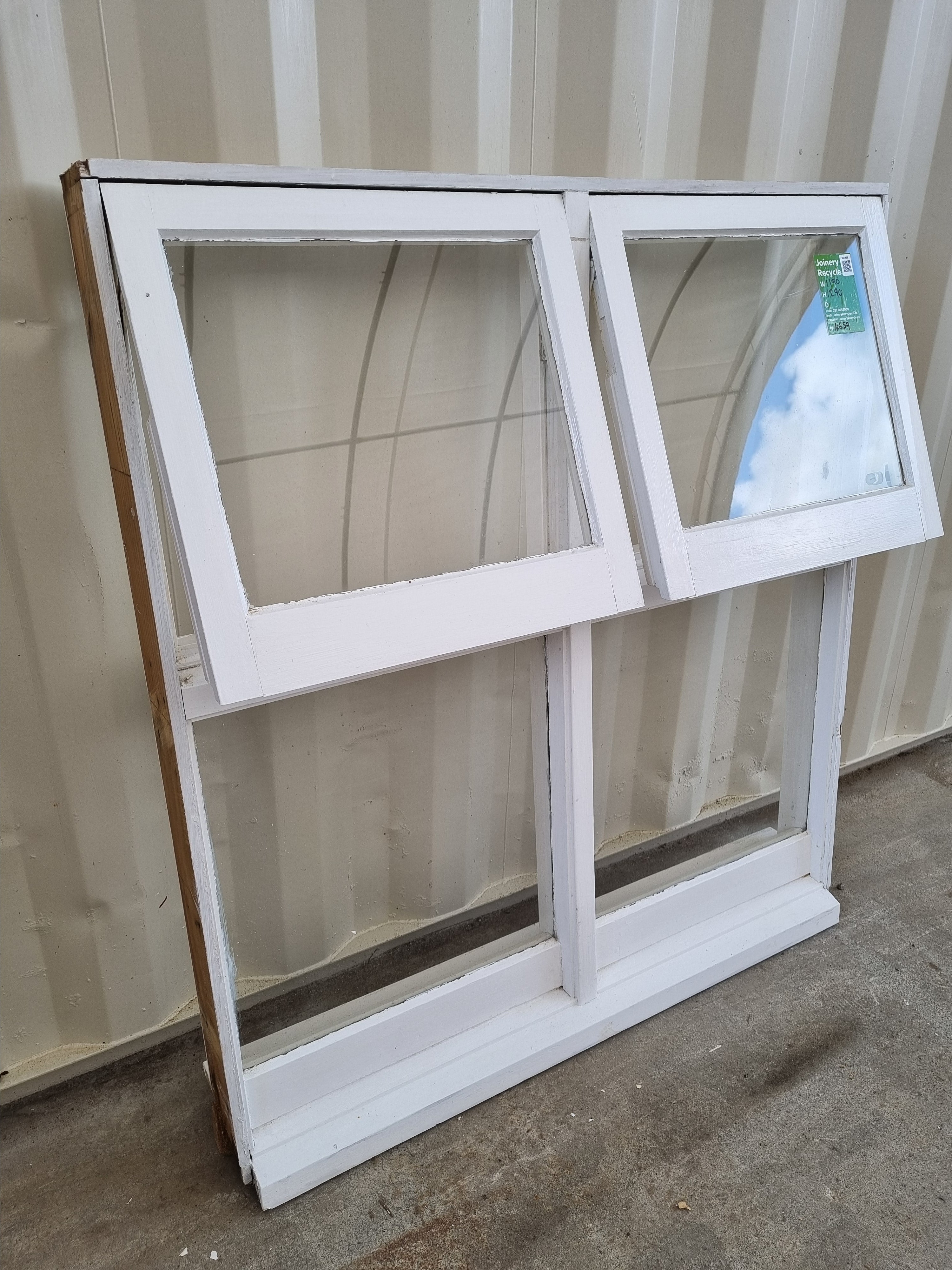 Wooden Window 1190W x  1290H [#4659] Joinery Recycle