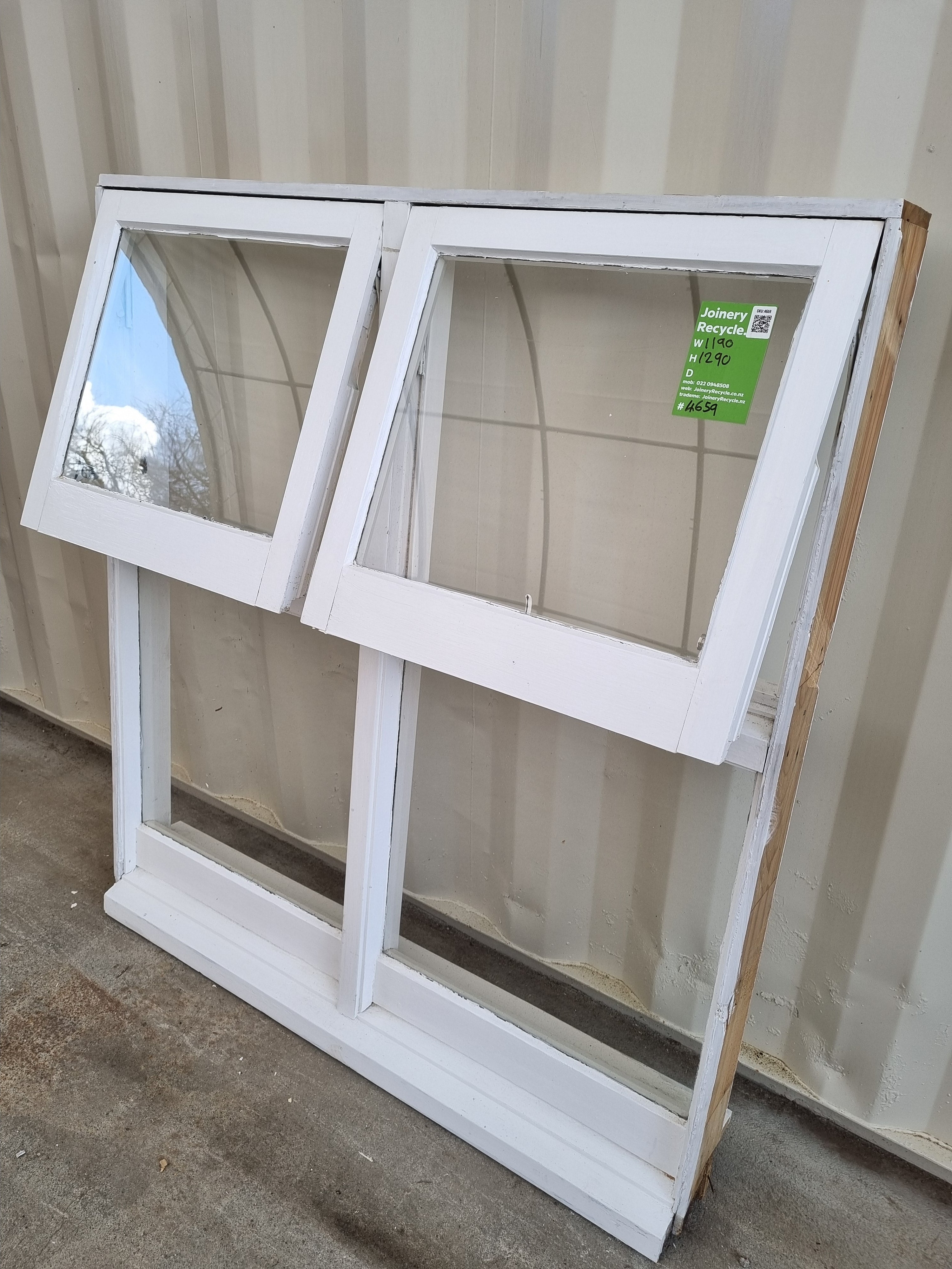 Wooden Window 1190W x  1290H [#4659] Joinery Recycle