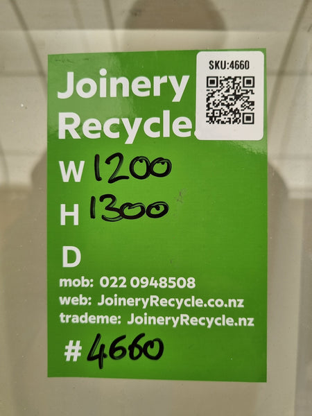 Wooden Window 1200W x  1300H [#4660] Joinery Recycle