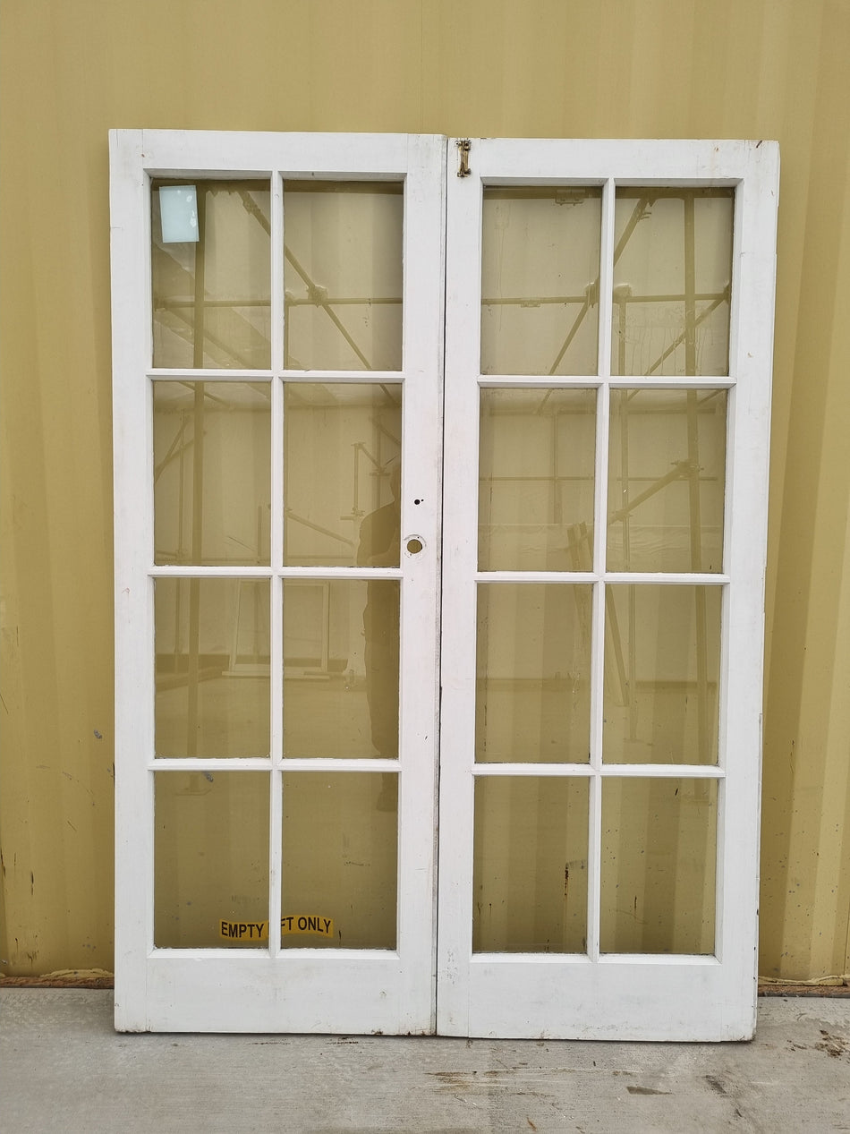 Colonial Wooden French Door Leafs   1440 W x  1980H [#4352] Joinery Recycle