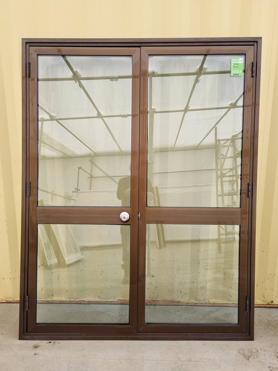 Aluminium French Door  1570 W x 2010 H [#4590] Joinery Recycle
