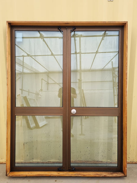 Aluminium French Door  1570 W x 2010 H [#4590] Joinery Recycle