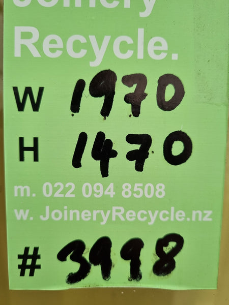 Wooden Window 1970 W x  1470 H [#3998] Joinery Recycle