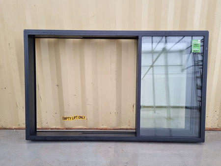 *NEW* Sliding Stacker Aluminium Window Black   1800 W  x 1090 H [#4690] Joinery Recycle
