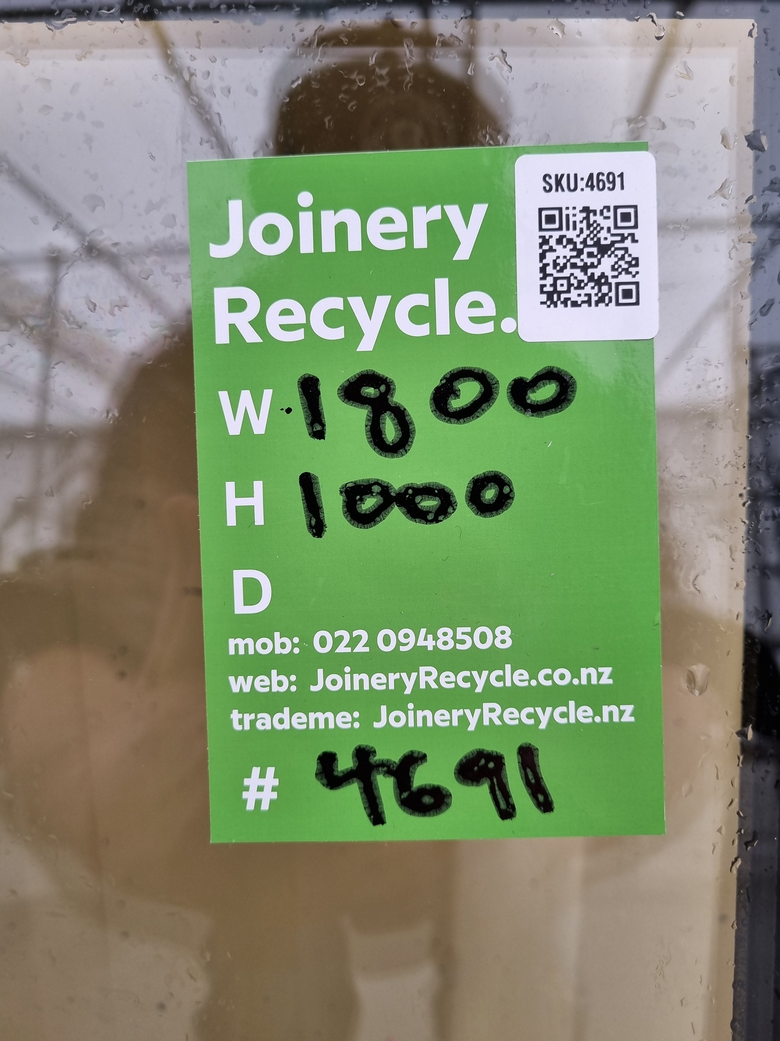 *NEW* Bifold Aluminium Window Black  1800 W  x 1000 H [#4691] Joinery Recycle