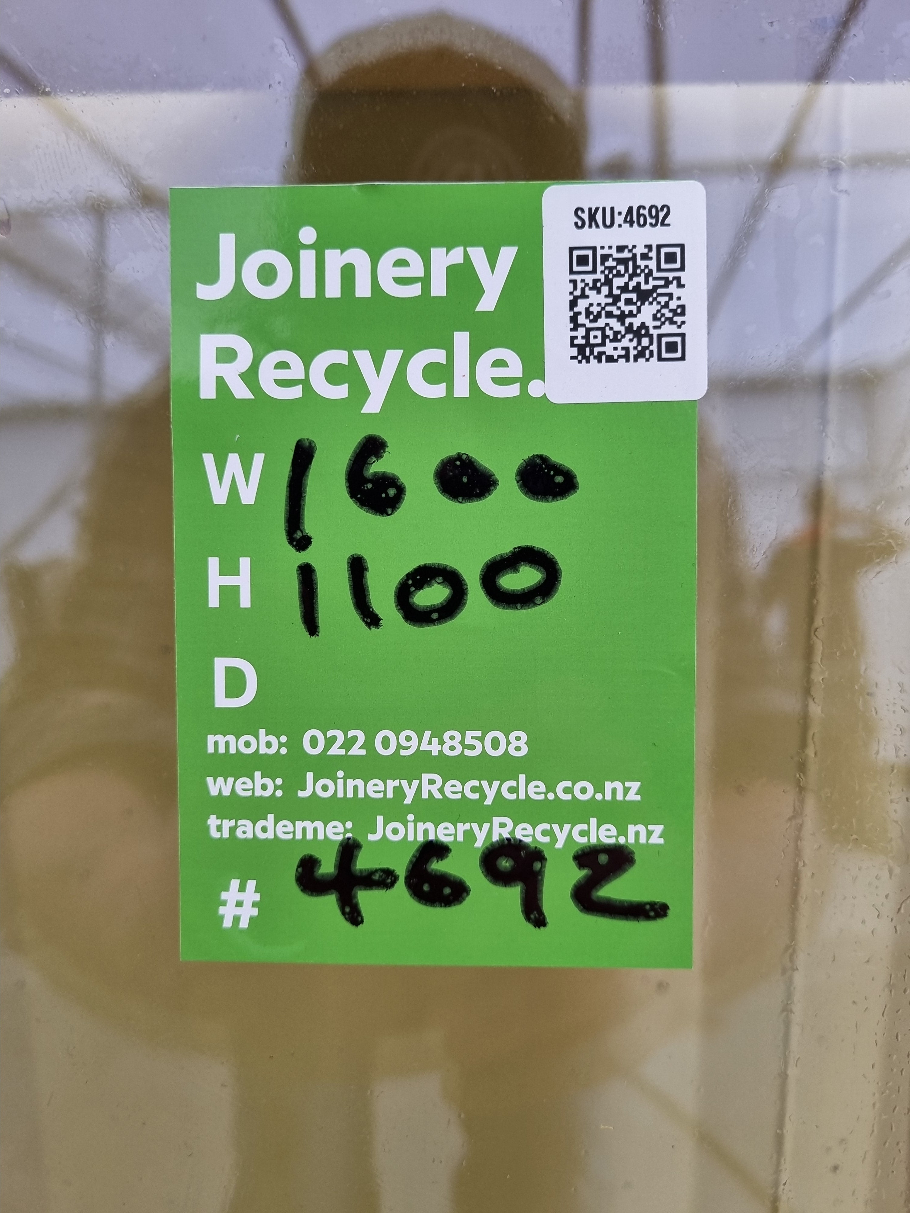 *NEW* Aluminium Window Grey  1600 W  x 1100 H  [#4692] Joinery Recycle