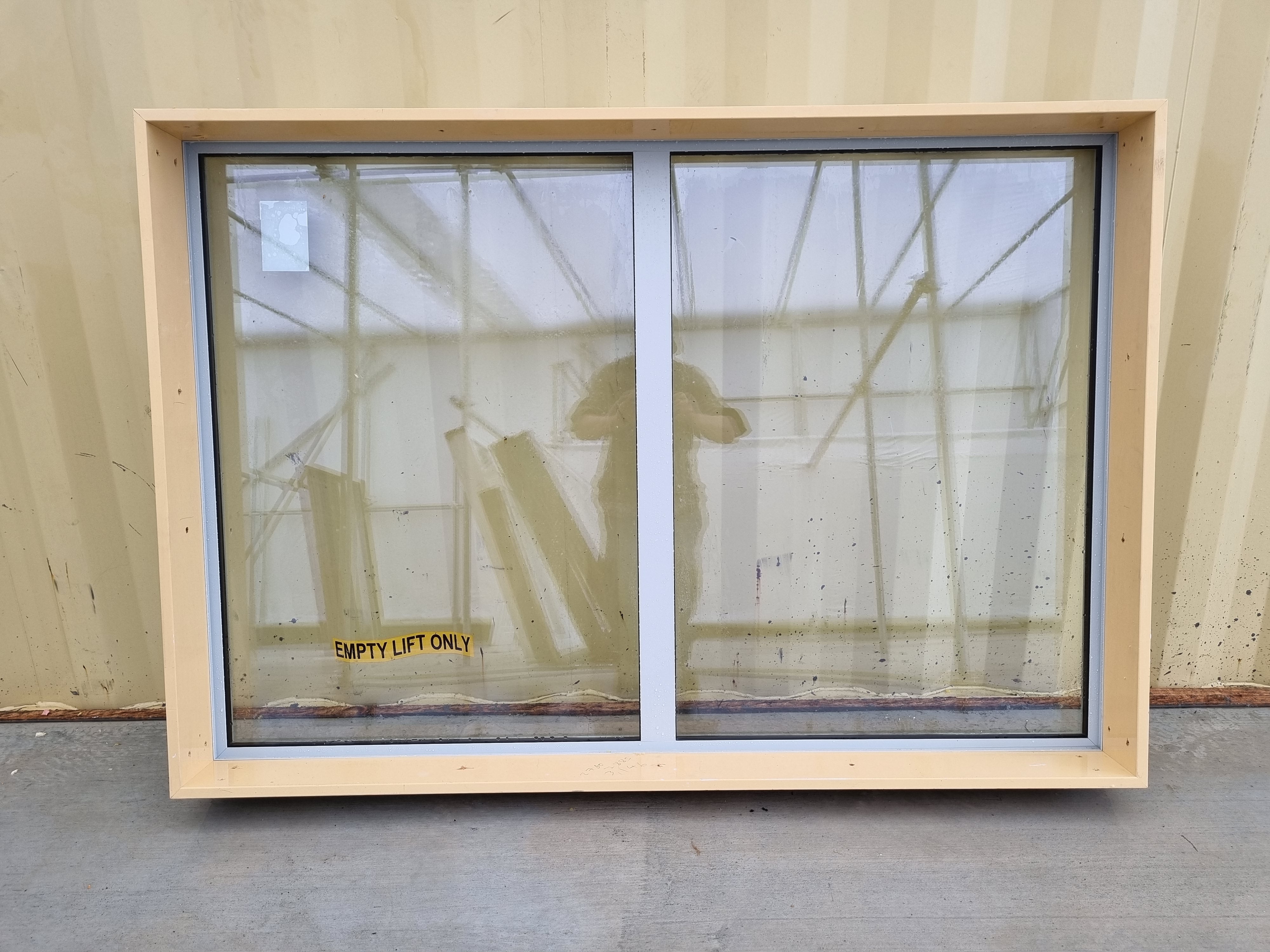 *NEW* Aluminium Window Grey  1600 W  x 1100 H  [#4692] Joinery Recycle