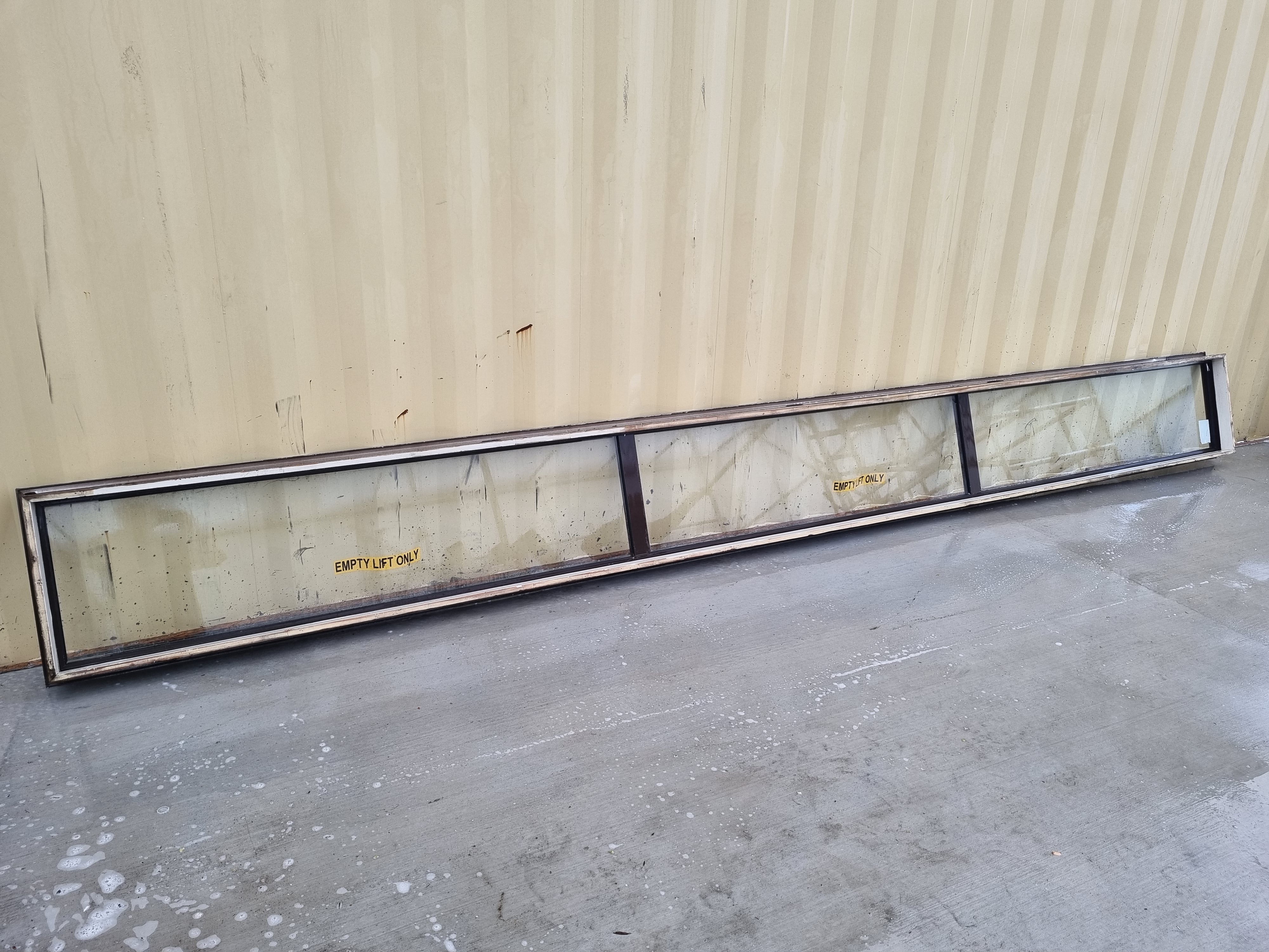 DG Aluminium Window Brown  5150 W  x 500 H [#3007] Joinery Recycle