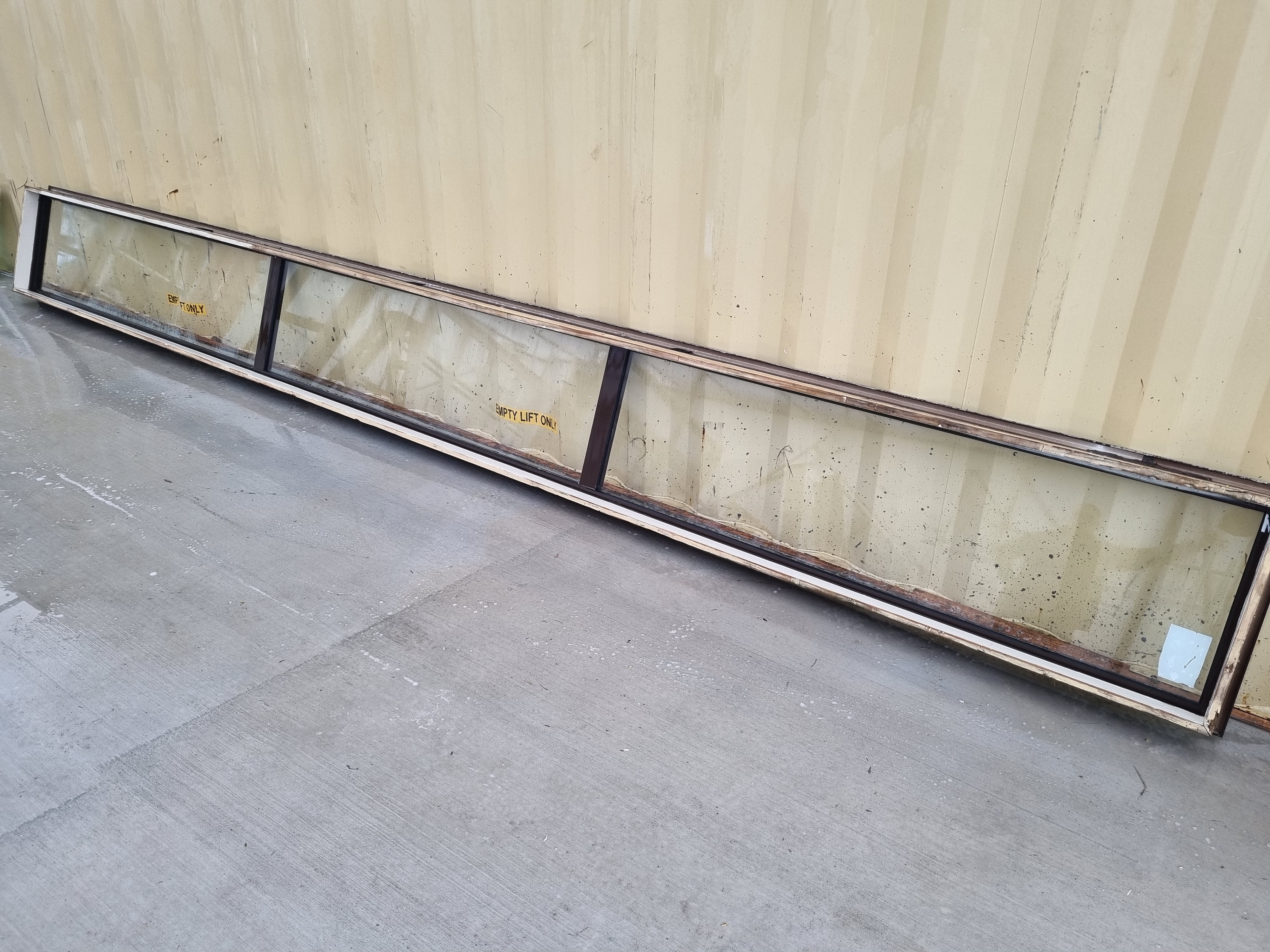 DG Aluminium Window Brown  5150 W  x 500 H [#3007] Joinery Recycle
