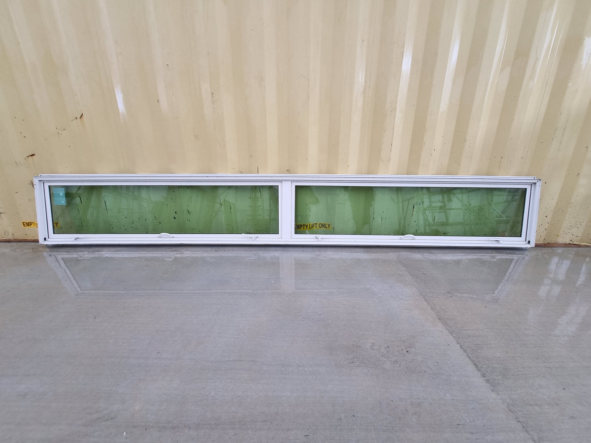 DG Aluminium Window White  3400 W  x 460 H  [#3370] Joinery Recycle