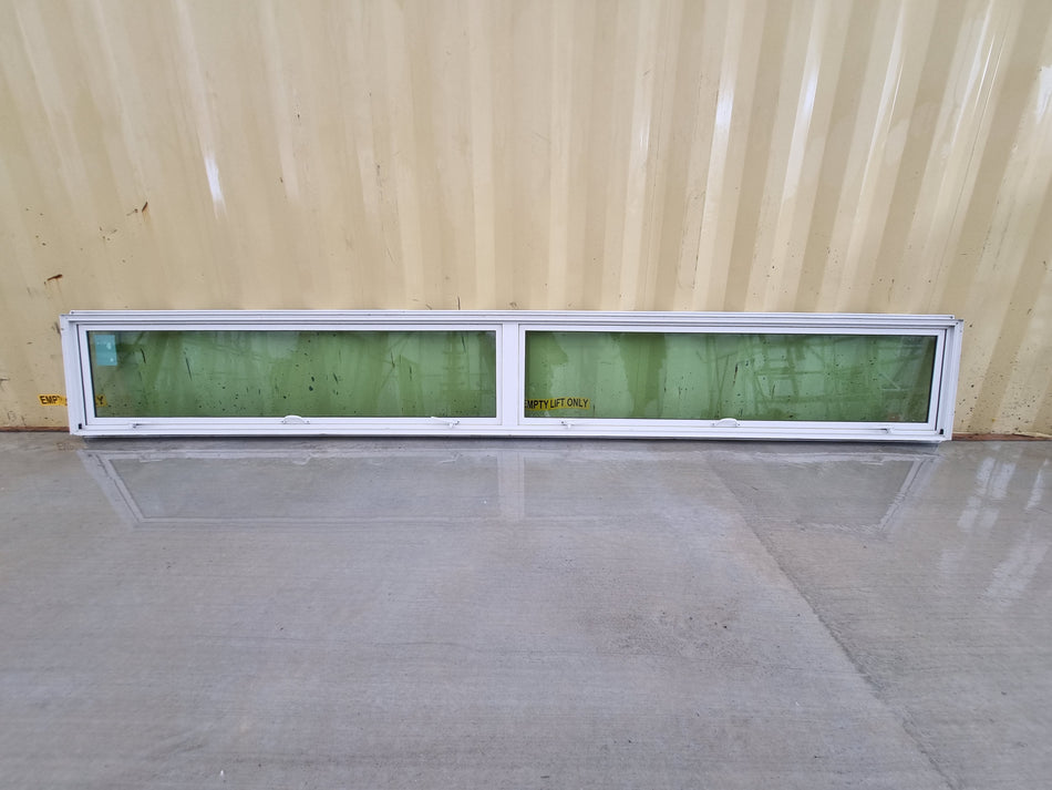 DG Aluminium Window White  3400 W  x 460 H  [#3370] Joinery Recycle
