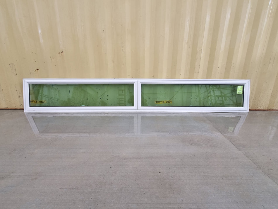 DG Aluminium Window White  3400 W  x 460 H  [#3370] Joinery Recycle