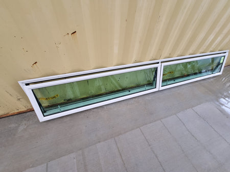DG Aluminium Window White  3400 W  x 460 H  [#3370] Joinery Recycle