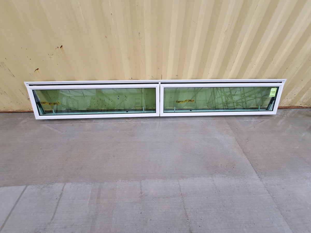 DG Aluminium Window White  3400 W  x 460 H  [#3370] Joinery Recycle