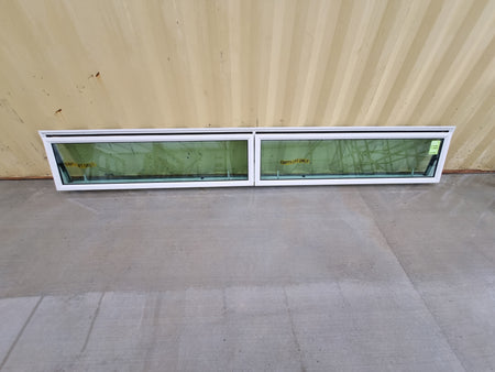 DG Aluminium Window White  3400 W  x 460 H  [#3370] Joinery Recycle