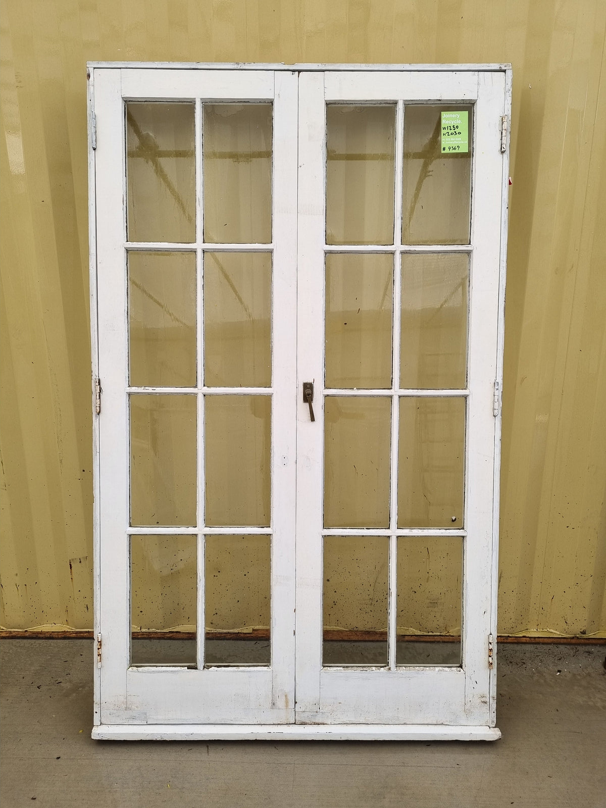 Colonial Style Wooden French Door  1250 W x 2030 H [#4369] Joinery Recycle