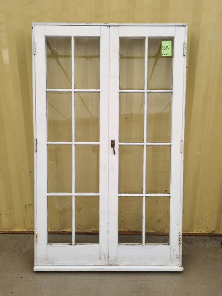Colonial Style Wooden French Door  1250 W x 2030 H [#4369] Joinery Recycle