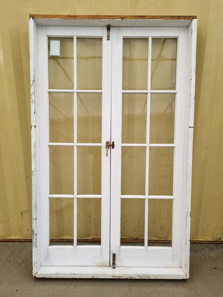 Colonial Style Wooden French Door  1250 W x 2030 H [#4369] Joinery Recycle