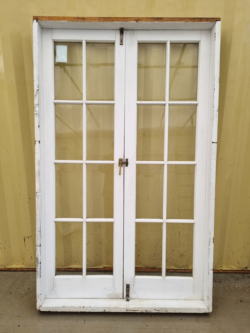 Colonial Style Wooden French Door  1250 W x 2030 H [#4369] Joinery Recycle