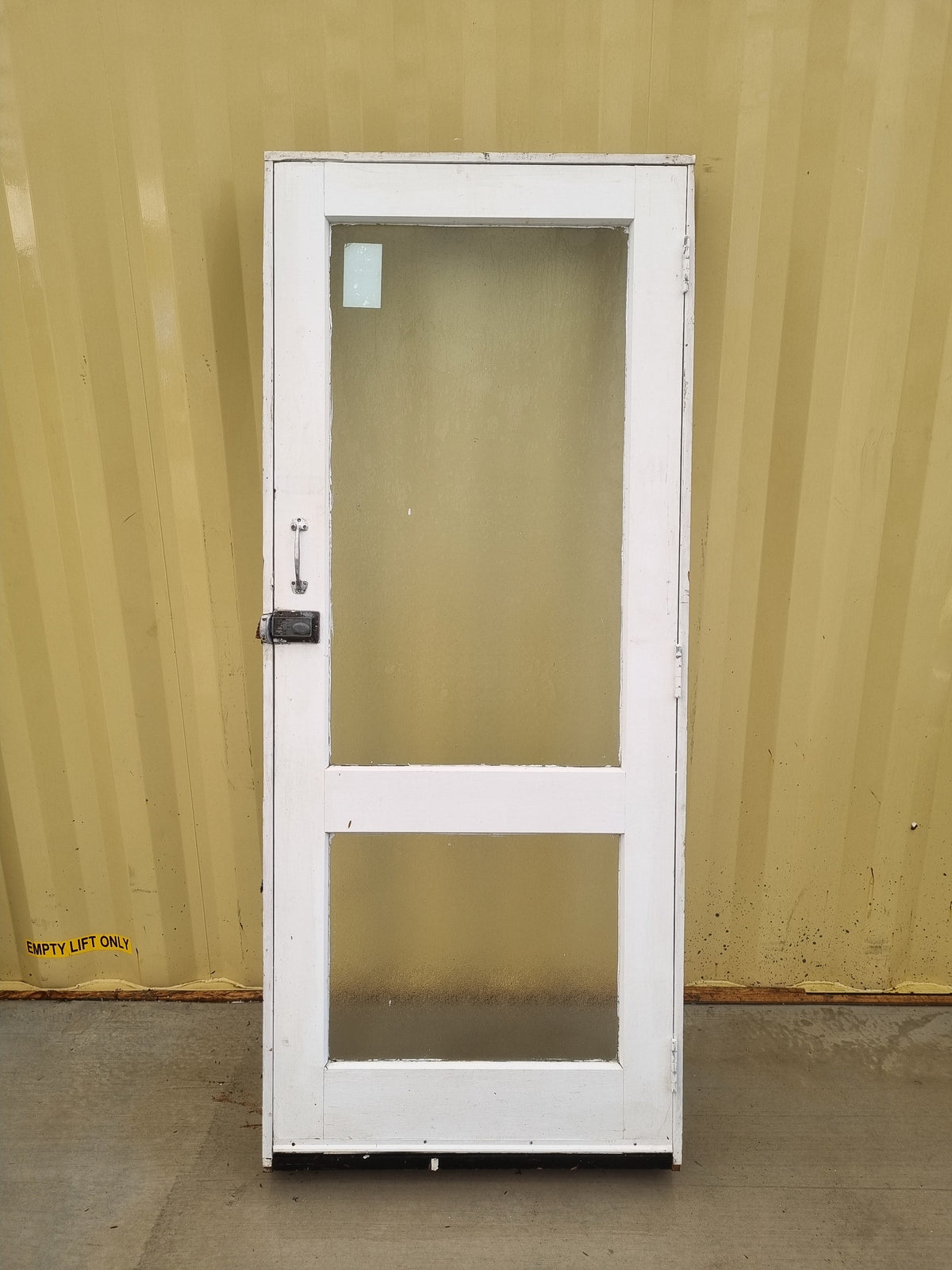 Wood & Glass Single Entrance Door  860 W x 2050  H [#4581 SF] Joinery Recycle