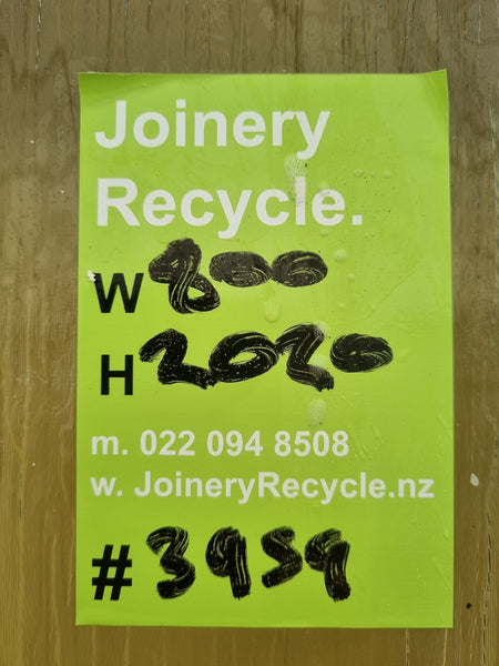 Wood & Glass Single Entrance Door  800 W x  2020 H [#3959] Joinery Recycle