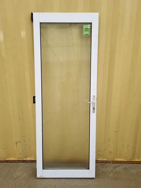 Aluminium and Glass Single Door Leaf   755 W  x  2030 H  [#2362] Joinery Recycle