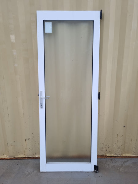 Aluminium and Glass Single Door Leaf   755 W  x  2030 H  [#2362] Joinery Recycle