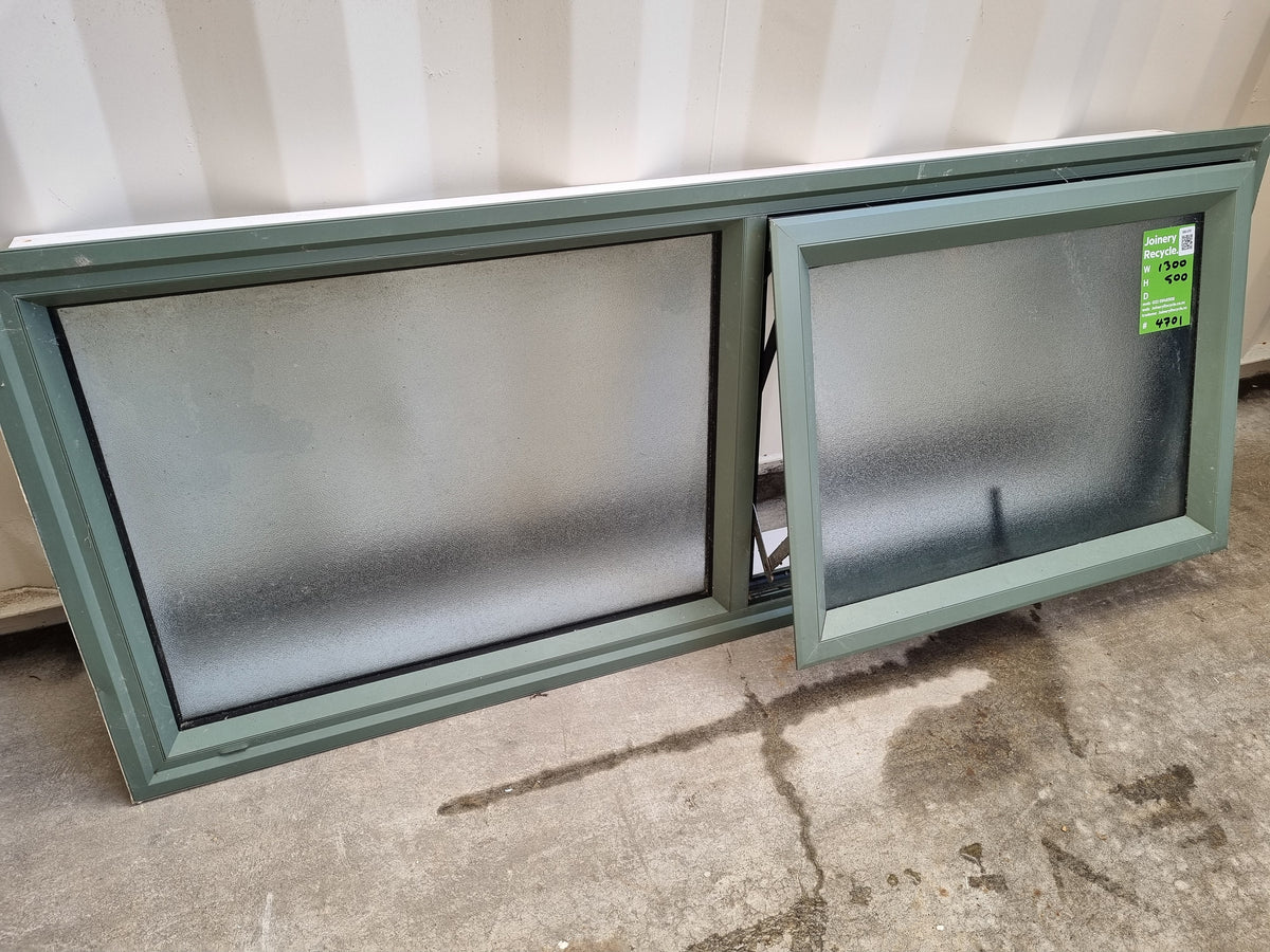 Aluminium BATHROOM Window   1300 W  x 500 H  [#4701] Joinery Recycle
