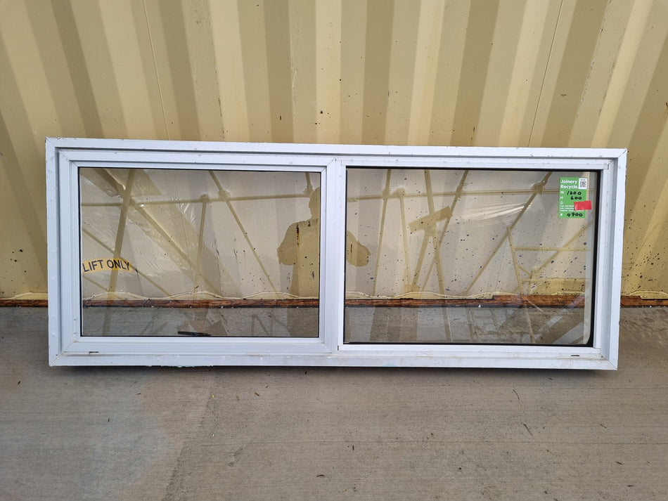 Aluminium Window Silver   1600 W  x 600 H  [#4700] Joinery Recycle