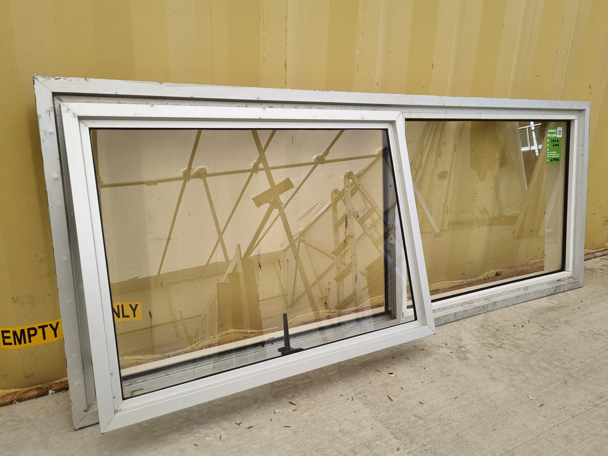 Aluminium Window Silver   1600 W  x 600 H  [#4700] Joinery Recycle