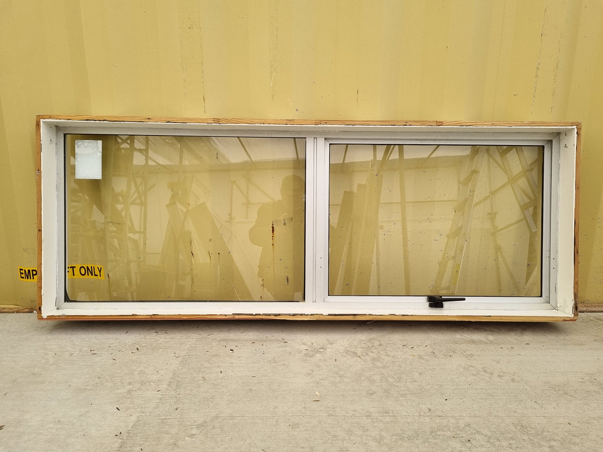 Aluminium Window Silver   1600 W  x 600 H  [#4700] Joinery Recycle