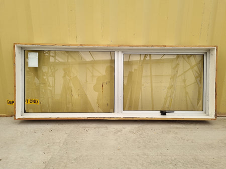 Aluminium Window Silver   1600 W  x 600 H  [#4700] Joinery Recycle