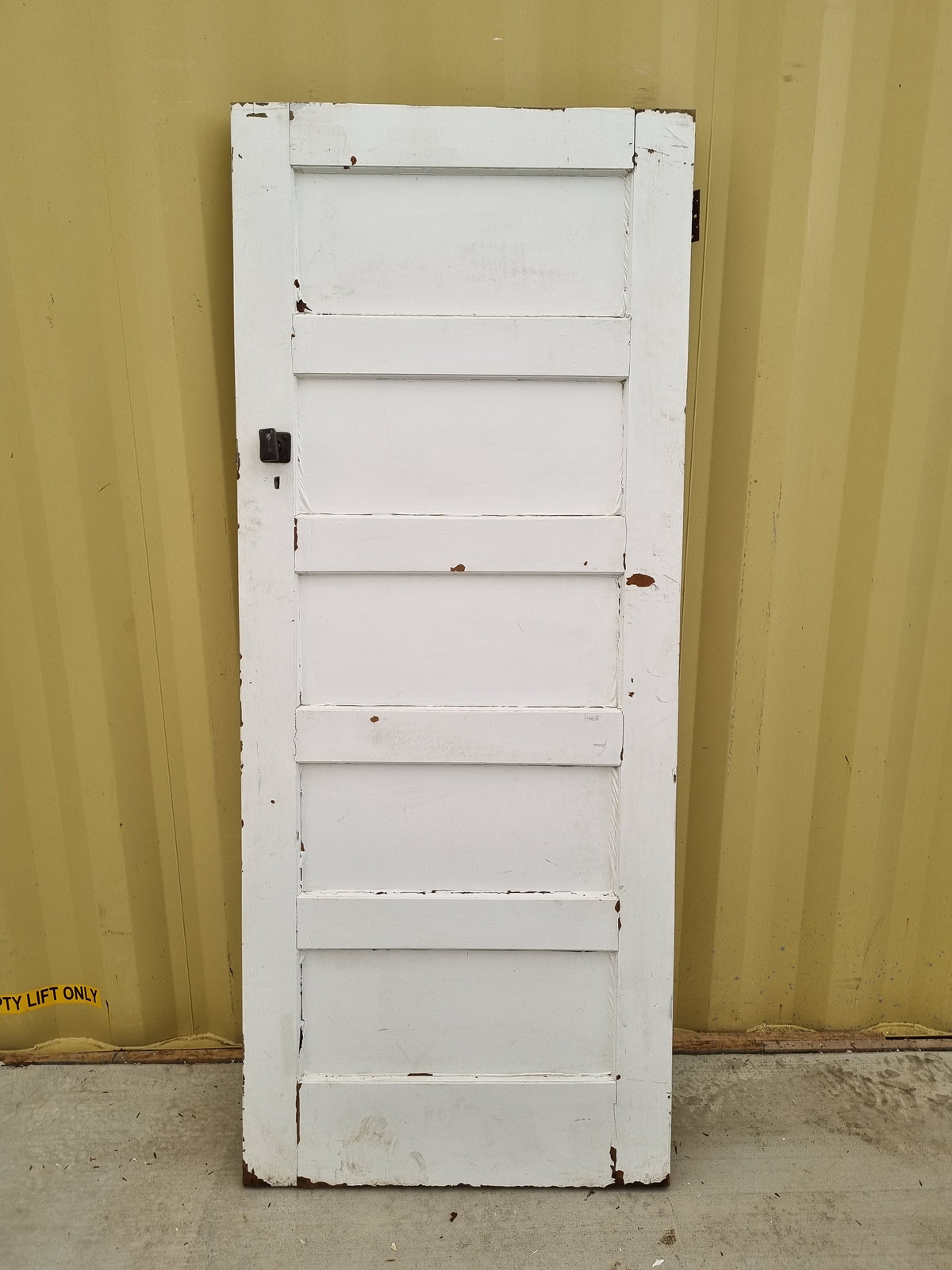 Internal Wooden Door Leaf    810 W  x  1980 H  [#1217] Joinery Recycle