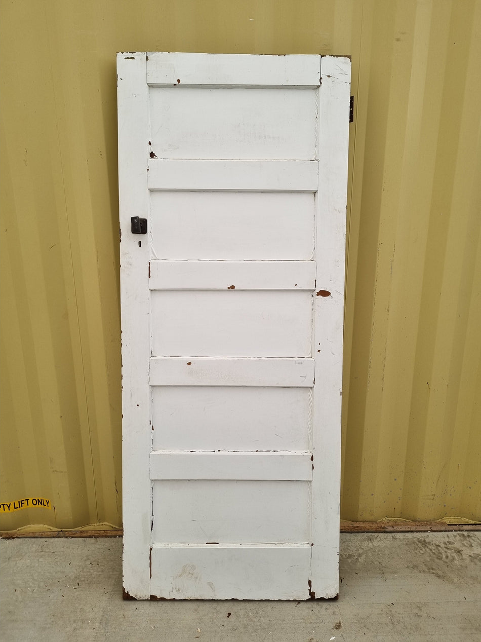 Internal Wooden Door Leaf    810 W  x  1980 H  [#1217] Joinery Recycle
