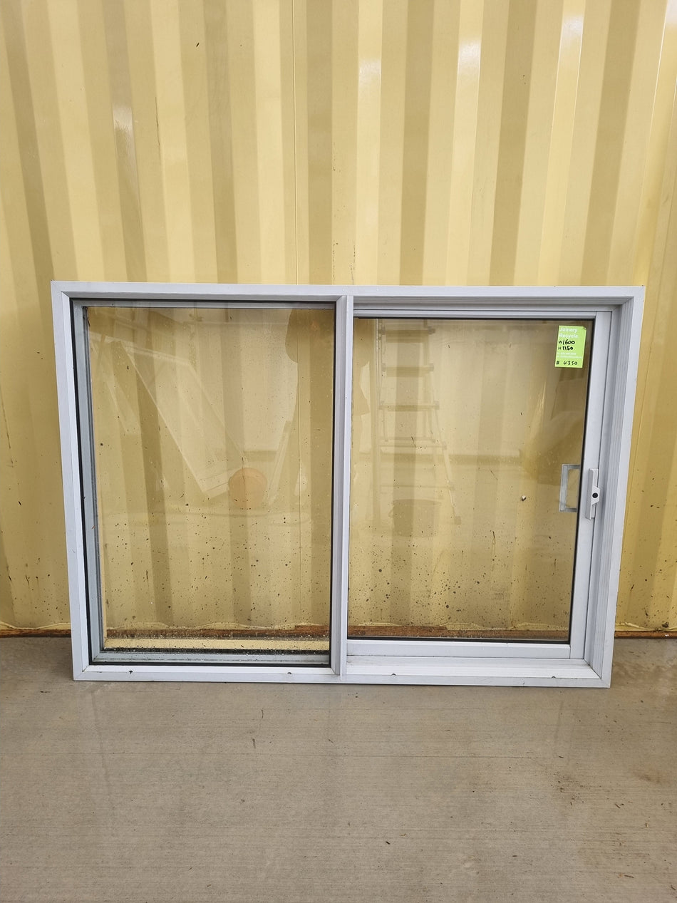 Aluminium Sliding Window Grey 1600 W  x 1150 H [#4350] Joinery Recycle