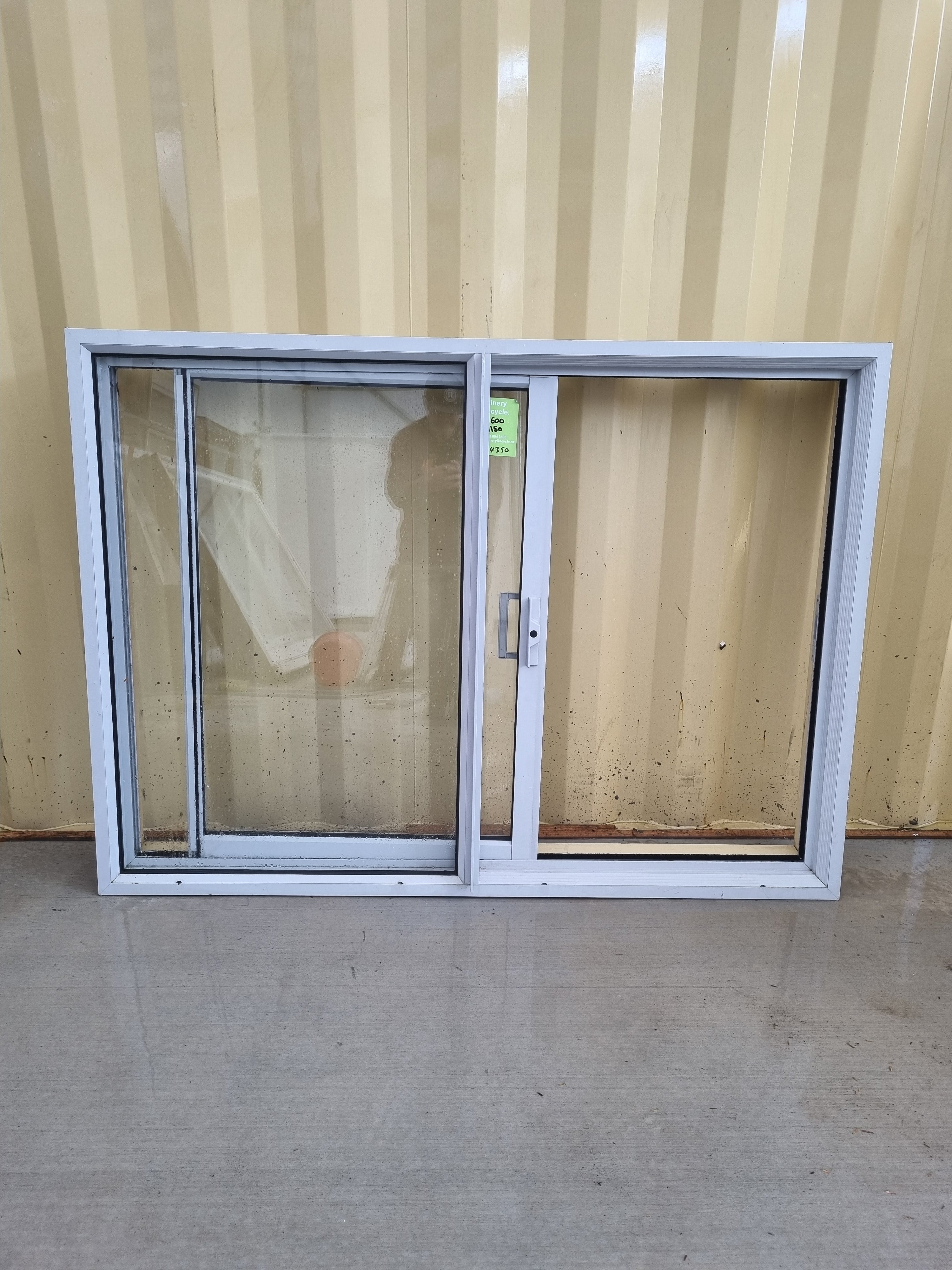 Aluminium Sliding Window Grey 1600 W  x 1150 H [#4350] Joinery Recycle