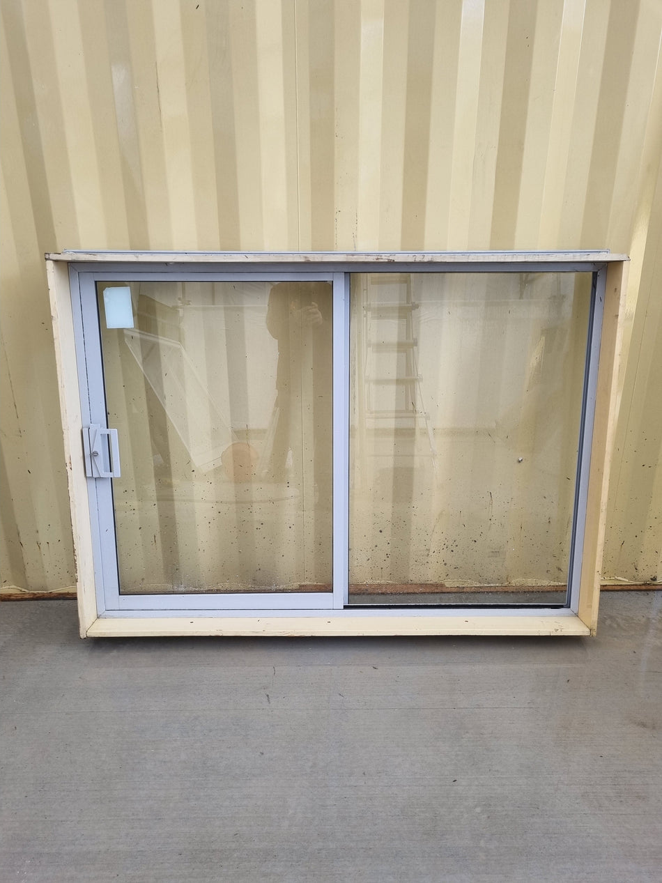 Aluminium Sliding Window Grey 1600 W  x 1150 H [#4350] Joinery Recycle